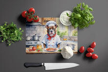 Load image into Gallery viewer, Staffordshire Bull Terrier The Chef Glass Cutting Boards – Durable, Decorative Kitchen Art