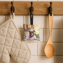 Load image into Gallery viewer, Staffordshire Bull Terrier The Chef Hanging Square Fabric Ornament 3.5 × 3.5