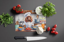 Load image into Gallery viewer, Sussex Spaniel The Chef Glass Cutting Boards – Durable, Decorative Kitchen Art