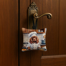 Load image into Gallery viewer, Sussex Spaniel The Chef Hanging Square Fabric Ornament 3.5 × 3.5