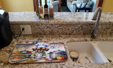 Load image into Gallery viewer, Tibetan Spaniel The Chef Dish Drying Mat
