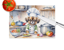 Load image into Gallery viewer, Tibetan Spaniel The Chef Glass Cutting Boards – Durable, Decorative Kitchen Art