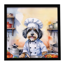 Load image into Gallery viewer, Tibetan Terrier The Chef Framed Metal Print