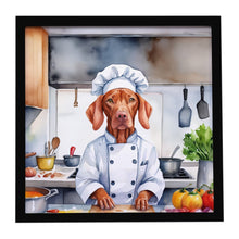 Load image into Gallery viewer, Vizsla The Chef Framed Metal Print