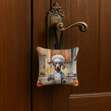 Load image into Gallery viewer, Weimaraner The Chef Hanging Square Fabric Ornament 3.5 × 3.5