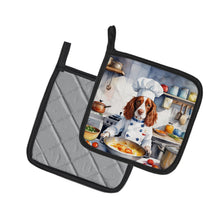 Load image into Gallery viewer, Welsh Springer Spaniel The Chef Pot Holders - Set of 2 Decorative Kitchen Helpers | Made in the USA