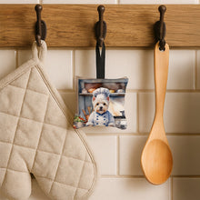 Load image into Gallery viewer, Westie The Chef Hanging Square Fabric Ornament 3.5 × 3.5