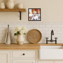 Load image into Gallery viewer, Whippet The Chef Framed Metal Print