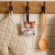 Load image into Gallery viewer, Whippet The Chef Hanging Square Fabric Ornament 3.5 × 3.5