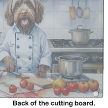 Load image into Gallery viewer, Wirehaired Pointing Griffon The Chef Glass Cutting Boards – Durable, Decorative Kitchen Art
