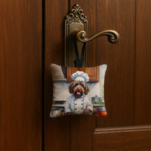 Load image into Gallery viewer, Wirehaired Pointing Griffon The Chef Hanging Square Fabric Ornament 3.5 × 3.5