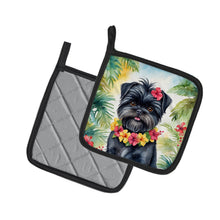 Load image into Gallery viewer, Affenpinscher Luau Pot Holders - Set of 2 Decorative Kitchen Helpers | Made in the USA