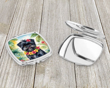 Load image into Gallery viewer, Affenpinscher Luau Compact Mirror – Stylish Purse Mirror with Artistic Covers