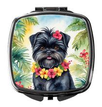 Load image into Gallery viewer, Affenpinscher Luau Compact Mirror – Stylish Purse Mirror with Artistic Covers