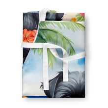 Load image into Gallery viewer, Affenpinscher Luau Apron – Artist-Designed Kitchen, BBQ &amp; Craft Apron
