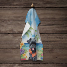 Load image into Gallery viewer, Affenpinscher Luau Kitchen Towel