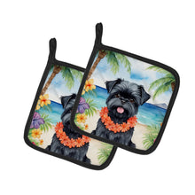Load image into Gallery viewer, Affenpinscher Luau Pot Holders - Set of 2 Decorative Kitchen Helpers | Made in the USA