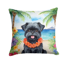 Load image into Gallery viewer, Affenpinscher Luau Throw Pillow - 14x14 Decorative Pillow – Art for Your Home &amp; Patio