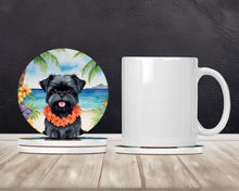 Load image into Gallery viewer, Affenpinscher Luau Large Sandstone Coasters Pack of 4