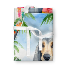 Load image into Gallery viewer, Afghan Hound Luau Apron – Artist-Designed Kitchen, BBQ &amp; Craft Apron