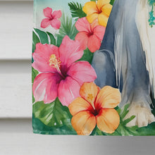 Load image into Gallery viewer, Afghan Hound Luau House Flag