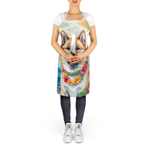 Load image into Gallery viewer, Akita Luau Apron – Artist-Designed Kitchen, BBQ &amp; Craft Apron