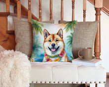 Load image into Gallery viewer, Akita Luau Throw Pillow - 14x14 Decorative Pillow – Art for Your Home &amp; Patio