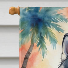 Load image into Gallery viewer, Alaskan Malamute Luau House Flag
