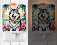 Load image into Gallery viewer, Alaskan Malamute Luau Ceramic Night Light