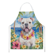 Load image into Gallery viewer, American Bulldog Luau Apron – Artist-Designed Kitchen, BBQ &amp; Craft Apron
