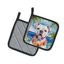Load image into Gallery viewer, American Bulldog Luau Pot Holders - Set of 2 Decorative Kitchen Helpers | Made in the USA