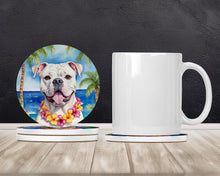 Load image into Gallery viewer, American Bulldog Luau Large Sandstone Coasters Pack of 4
