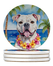 Load image into Gallery viewer, American Bulldog Luau Large Sandstone Coasters Pack of 4