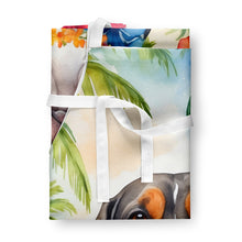 Load image into Gallery viewer, American English Coonhound Luau Apron – Artist-Designed Kitchen, BBQ &amp; Craft Apron