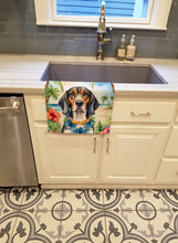 Load image into Gallery viewer, American English Coonhound Luau Kitchen Towel
