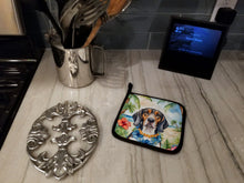 Load image into Gallery viewer, American English Coonhound Luau Pot Holders - Set of 2 Decorative Kitchen Helpers | Made in the USA