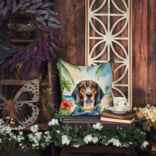 Load image into Gallery viewer, American English Coonhound Luau Throw Pillow - 14x14 Decorative Pillow – Art for Your Home &amp; Patio