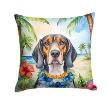 Load image into Gallery viewer, American English Coonhound Luau Throw Pillow