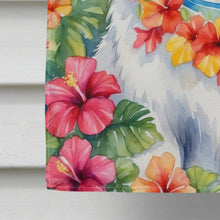 Load image into Gallery viewer, American Eskimo Luau House Flag