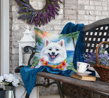 Load image into Gallery viewer, American Eskimo Luau Throw Pillow