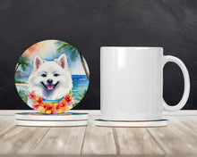 Load image into Gallery viewer, American Eskimo Luau Large Sandstone Coasters Pack of 4