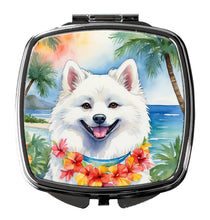 Load image into Gallery viewer, American Eskimo Luau Compact Mirror – Stylish Purse Mirror with Artistic Covers
