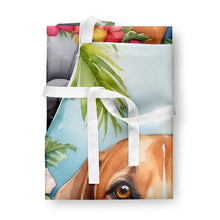 Load image into Gallery viewer, American Foxhound Luau Apron – Artist-Designed Kitchen, BBQ &amp; Craft Apron