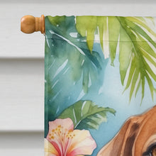 Load image into Gallery viewer, American Foxhound Luau House Flag