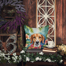 Load image into Gallery viewer, American Foxhound Luau Throw Pillow - 14x14 Decorative Pillow – Art for Your Home &amp; Patio
