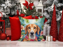 Load image into Gallery viewer, American Foxhound Luau Throw Pillow - 14x14 Decorative Pillow – Art for Your Home &amp; Patio