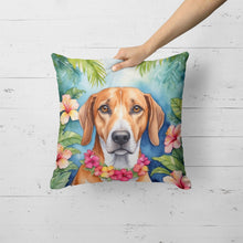 Load image into Gallery viewer, American Foxhound Luau Throw Pillow