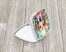 Load image into Gallery viewer, American Foxhound Luau Compact Mirror – Stylish Purse Mirror with Artistic Covers