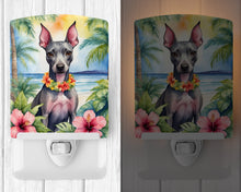 Load image into Gallery viewer, American Hairless Terrier Luau Ceramic Night Light