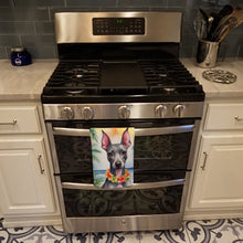Load image into Gallery viewer, American Hairless Terrier Luau Kitchen Towel